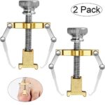 2 Pieces Ingrown Toenail Lifter Ingrown Toenail Tool Toe Clamp Stainless Steel Foot Care Tool for Paronychia (Gold)