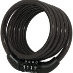 8143D Combination Bike Lock, 4 ft long, Black