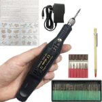 Electric Micro Engraver Pen Mini DIY Vibro Engraving Tool Kit for Metal Glass Ceramic Plastic Wood Jewelry with Scriber Etcher